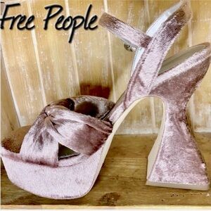 Free People X Sam Edelman Audrea Heels In Velvet Mauve NWT US9